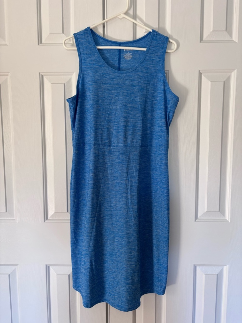 Duluth Trading Co Sleeveless Athletic Heather Blue Dress. Size M